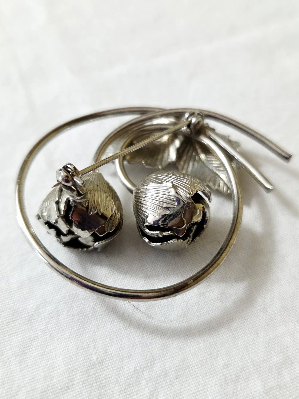 Vintage Bond-Boyd Sterling Silver Floral Leaf Brooch Pin | Mid Century Botanical